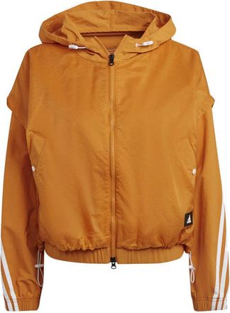 adidas (WMNS) adidas Sportswear Future Icons 3-Stripes Woven Hooded Track Top Asia Sizing Orange HA0813