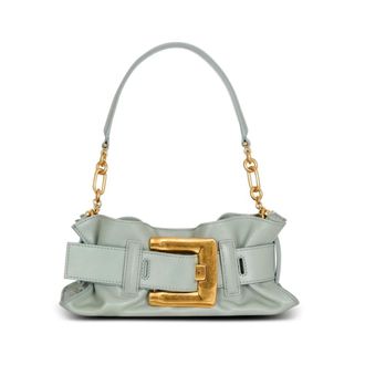 Balmain Shoulder Bags, female, Blue, Size: ONE SIZE Mini Anthem Bag