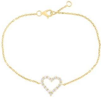 Effy Lab Grown Diamond Heart Bracelet in Gold at Nordstrom Rack, Size 7.5
