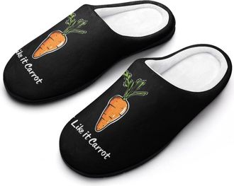 Generic I Like It Carrot Mens Slippers Comfortable And Non-slip Cotton Slipper Shoe for House
