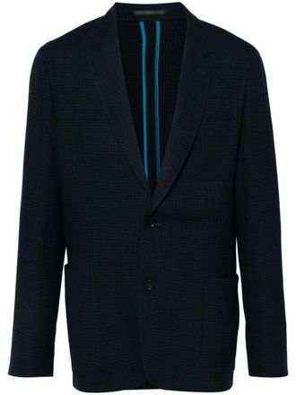 Paul Smith check-pattern blazer - Black