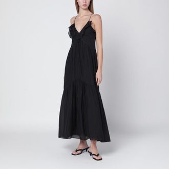 Isabel Marant Black Vasma cotton-voile dress