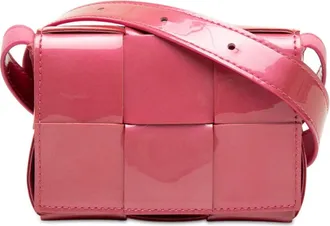 Bottega Veneta Pre-owned Bottega Veneta Extra Mini Patent Intrecciato Cassette Crossbody Ladies OJSGQV1VKEB0QV5E