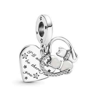 Pandora Cats And Heart Sterling Silver Dangle