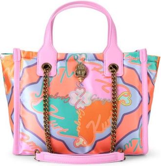 Kurt Geiger Small Hoxton Print Shopper Bag in Pink at Nordstrom