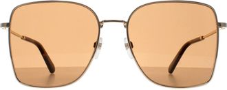Marc Jacobs Square Womens Gold Brown 829/S Metal - One Size
