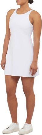 Spanx SPANXshape Get Moving High Neck Dress in Vivid White at Nordstrom, Size X-Large