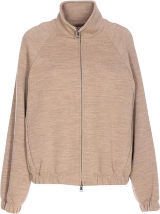 Max Mara MAX Mara Pure Jassen Beige - Dames - Bomber jackets - Beige - S - Katoen - Jassen