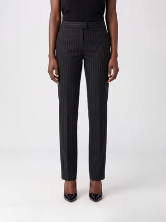 Andamane Pinstriped Skinny Trousers in a Wool and Cotton Blend