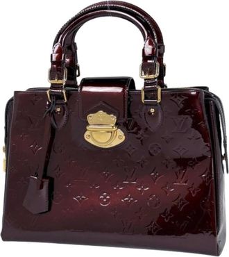 Louis Vuitton Pre-owned Handbags, female, Purple, Size: ONE SIZE Pre-owned Monogram Vernis Handbag