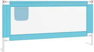 vidaXL Barandilla De Seguridad Cama De Ni&ntilde;o Azul Tela 190x25 Cm Vidaxl