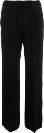 Alberto Biani Black Straight Elasticated Pants