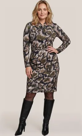 Mart Visser Robin Print Jurk Olijfgroen / Multi Maxi