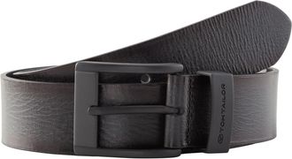 Tom Tailor Lederg&uuml;rtel TOM TAILOR TTTHOMAS, Herren, Gr. 100, schwarz, Rindsleder, G&uuml;rtel Lederg&uuml;rtel, 4 cm breiter Herreng&uuml;rtel, Casual und Jeans Look, bis Gr. 1