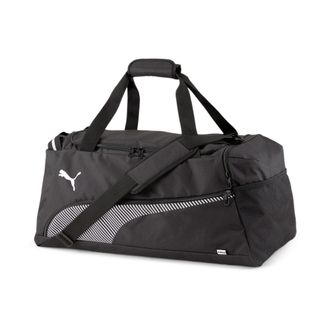 Puma Sporttasche PUMA FUNDAMENTALS SPORTS BAG M, Damen, Gr. B/H/T: 60cm x 29cm x 27cm, schwarz (puma schwarz), Netz, Polyester, unifarben, Taschen Sporttas