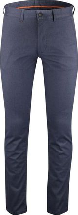 HUGO BOSS Broeken, Heren, Blauw, W36 L32, Katoen, Slim Fit Chino