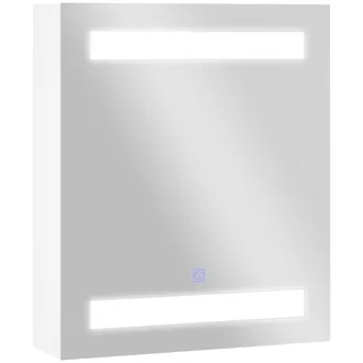 HOMCOM Homcom Mobiletto Pensile Da Bagno Con Specchio E Luci A Led (60x50x15cm)