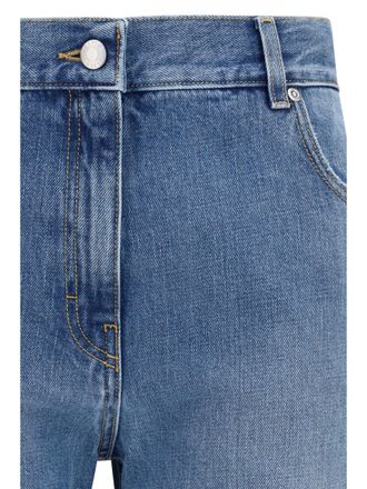 Calvin Klein Womens Straight-Leg Jeans Light Blue Cotton