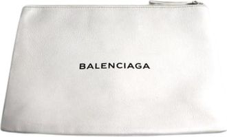 Balenciaga Pre-owned Vintage Clutch tas - Heren - Vintage Clutch - Wit - ONE Size - Leer - Vintage