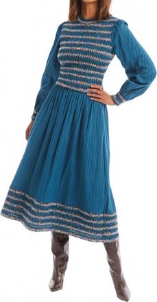 Allison New York Orchid Midi Skirt In Dark Teal