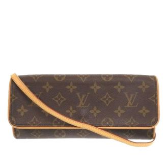 Louis Vuitton Pre-owned Clutches, female, Brown, Size: ONE SIZE Pre-owned Pochette Twin GM