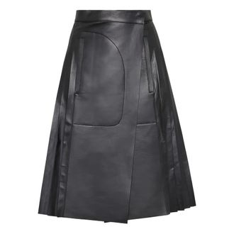 Ferragamo Leather-Skirt