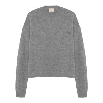 Autry Sepw 149D Jersey de Cuello Redondo - Knitwear - Hombre - Gris - S