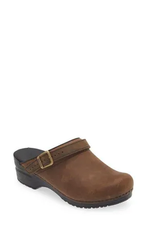 Sanita Morse Slingback Clog in Chestnut at Nordstrom, Size 10Us
