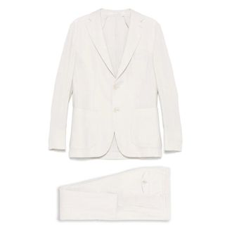 Eleventy Heren, Pakken, Beige, Maat: L Linnen