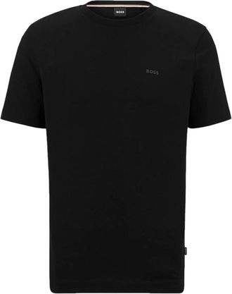 HUGO BOSS Moeiteloze Elegantie T-Shirt met Korte Mouwen - Heren - T-shirts - Zwart - S - Tops