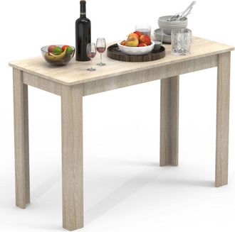 ebuy24 Tavolo da pranzo in legno vcm a. 76 x l. 110 x p. 50 cm Tavolo da cucina Tavolo da pranzo Esal (Sonoma Rovere)