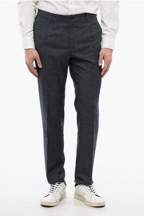 Corneliani Silk Blend LEADER Pants with Flap Back Pockets size 46