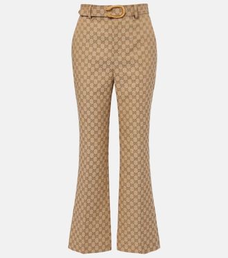 Gucci GG Canvas flared pants