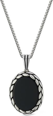 Yield of Men Sterling Silver Onyx Pendant Necklace at Nordstrom Rack