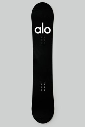 Alo Glacier Snowboard in Black/White