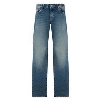 Icon Denim Los Angeles Straight Jeans, female, Blue, Size: W25 Straight jeans in cotton