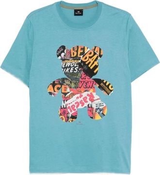 Paul Smith T-shirt Bear Collage - Blu