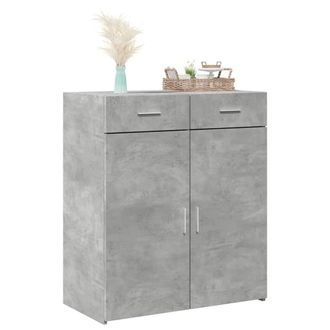 Berkfield Home Sideboard Concrete Grey 80x42.5x93 cm Engineered Wood