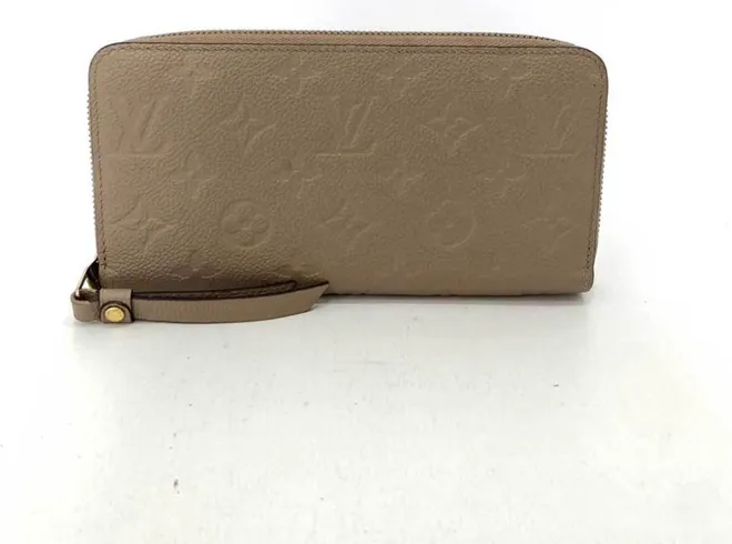 Beige Monogram Empreinte Long Wallet (Bi-Fold) (Pre-Owned)