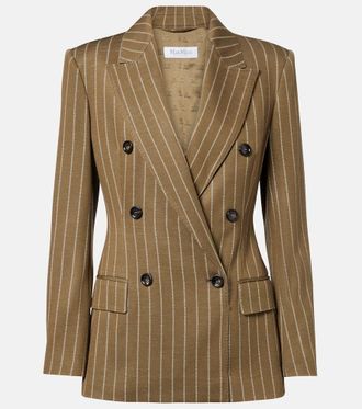 Max Mara Balta pinstripe double-breasted blazer