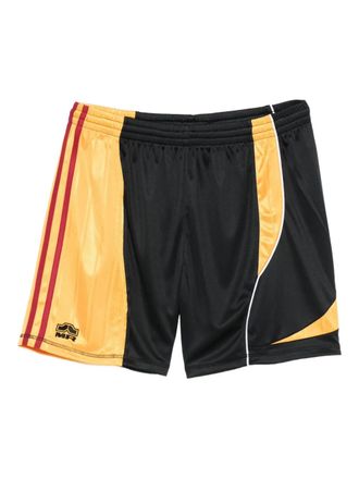 Martine Rose embroidered-logo football shorts - men - Fabric - S - Black