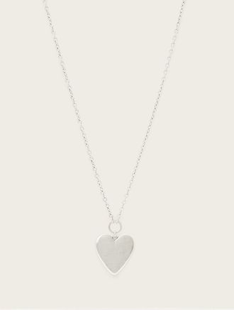 AllSaints Brass Lia Large Heart Necklace, Size: One Size