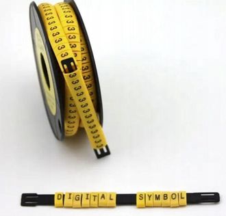 OEM Marcadores De Cables Ec-j N&uacute;meros 0-9 2,5-8 Mm 500 Piezas Set Deslizables