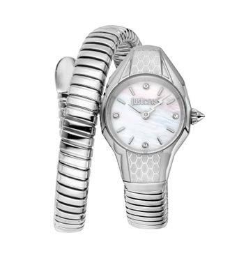 Just Cavalli Womens Snake 316L Stainless Steel Watch - Silver - One Size