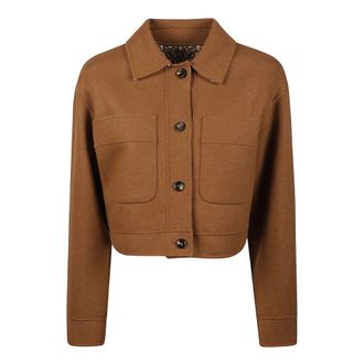 Max Mara Mxmutopia Jas - Dames - Jassen - Bruin - Maat: S Zijde