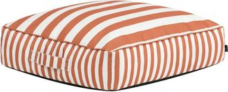 Icon Brand Puf coj&iacute;n de suelo de exterior en tejido a rayas, terracota