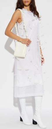 Jil Sander Silk Dress, Womens, White