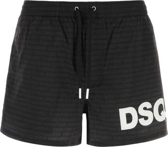 Dsquared2 Logo-print Zwemshorts - Heren - Strandmode - Zwart - S - Polyester - Badmode