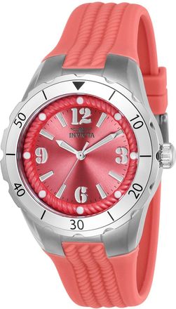 Invicta Angel 24122 Dameshorloge - Quartz Uurwerk - Roestvrij Staal met Roze Wijzerplaat - 38 mm