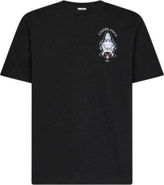 Casablanca T-shirts en Poloshirts - Heren - T-shirts - Zwart - M - Katoen - Tops